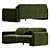 Balzac Paris X LRI Sofa 3D model small image 6