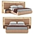 Illuminated Aubade Double Bed 3D model small image 1