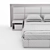 Illuminated Aubade Double Bed 3D model small image 3