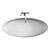 Rivea Maila Freestanding Bath, Easy-Care White 3D model small image 3