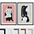 Modern Cat Picture Frame Set 3D model small image 1