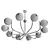 Modern Rendezvous Pendant Chandelier 3D model small image 3