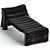  Sleek Black Denim Daybed 3D model small image 2