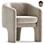 Comfort Collection Armchair in Grey 3D model small image 3
