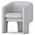 Comfort Collection Armchair in Grey 3D model small image 5