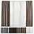 Curtains and Sheer Fabric Set 3D model small image 4