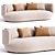 Eco-Friendly 3-Seater Sofa Wentz 3D model small image 4