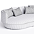 Eco-Friendly 3-Seater Sofa Wentz 3D model small image 6