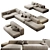 Versatile Lema Cloud Modular Sofa 3D model small image 1