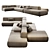 Versatile Lema Cloud Modular Sofa 3D model small image 2