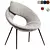 Stylish Poltrona Lock Chair - Outlet Offer 3D model small image 1