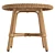 Rattan Side Table Hortense 47x53cm 3D model small image 2