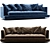 Luxury Maxalto Divan Aurae sofa 3D model small image 2