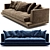 Luxury Maxalto Divan Aurae sofa 3D model small image 3