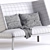 Elegant and Modern High Love Seat 3D model small image 5