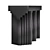 Handcrafted Noir Acropolis Console 3D model small image 3