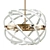 Modern Crystal Pendant Light 3D model small image 1