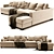 Modular Sofa Flexform Eros 3D model small image 2