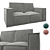 Ebi Mini Sofa in Linia Silver 3D model small image 1