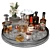 Luxury Whiskey Decanter Set No2 3D model small image 5