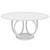 White Gold Round Dining Table 3D model small image 2