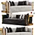 Elegant Glory Sofa Set 3D model small image 1