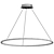 Modern Chandelier Rings 3D Model 3D model small image 2