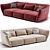 Elegant Natuzzi Italia Sofa Design 3D model small image 2