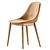 Modern Wood & Upholstered Chair 3D model small image 2