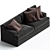 Streamlined Meridiani James Sofa 3D model small image 2