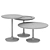 Sleek Sister Center Tables Set 3D model small image 4