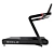 Compact Gym Treadmill ST90 3D model small image 3