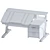 Ergonomic Desk with Drawer Pondi 3D model small image 3