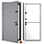 Moderna Metal Entrance Door Kit 3D model small image 1