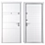 Moderna Metal Entrance Door Kit 3D model small image 4