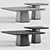 Elegant BILLY Coffee Tables Set 3D model small image 5