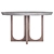 Modern Round Dining Table Concrete & Teak 3D model small image 2