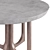 Modern Round Dining Table Concrete & Teak 3D model small image 3