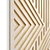 Geometric Wood Wall Art Plaque 3D model small image 3