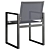 Modern Aegean Dining Armchair Set 3D model small image 2