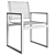 Modern Aegean Dining Armchair Set 3D model small image 6