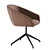 Sleek Luna Swivel Chair 3D 3D model small image 2