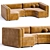 Versatile Modular Virgin Sofa 3D model small image 1