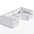 Versatile Modular Virgin Sofa 3D model small image 3