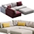 Elegant Katarina Sofa Design cJSON 3D model small image 5