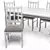 Elegant Dining Set: White Wood 3D model small image 5