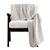 Mayview's Elegant Milton Armchair 3D model small image 2