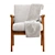 Mayview's Elegant Milton Armchair 3D model small image 4