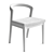 Elegant Bobo Walnut Chair 3D model small image 4