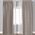 Modern 3D Curtain Model - FBX & OBJ Formats 3D model small image 1